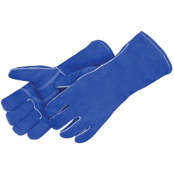 Premium Select Shoulder Blue Split Leather Welding Gloves 7354